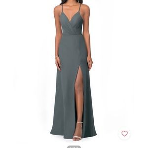 Azazie Everleigh Dress Pewter